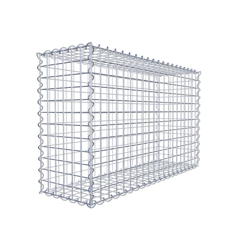 Gabion 100 cm x 60 cm x 30 cm (dł. x wys. x gł.), rozmiar oczek 5 cm x 5 cm, spirala