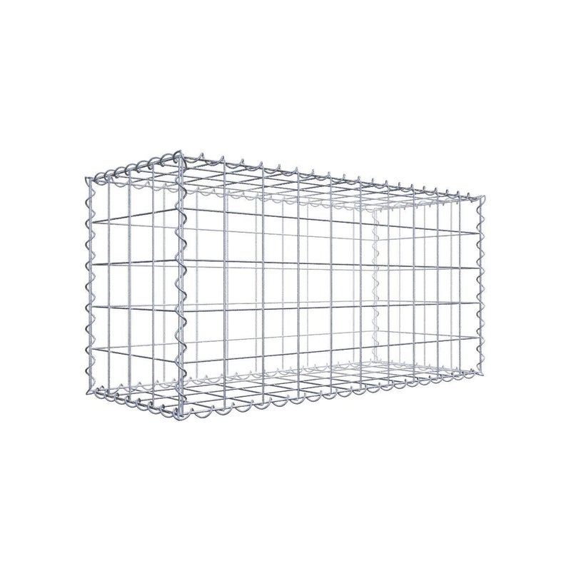Gabion 100 cm x 50 cm x 40 cm (dł. x wys. x gł.), rozmiar oczek 10 cm x 10 cm, spirala