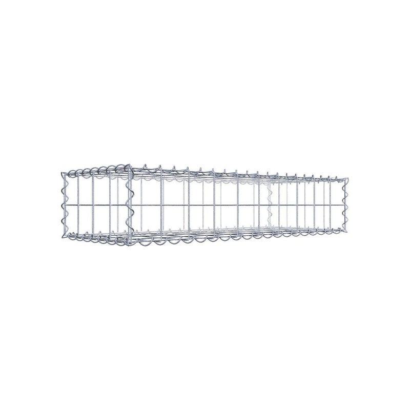 Gabion 100 cm x 20 cm x 40 cm (dł. x wys. x gł.), rozmiar oczek 10 cm x 10 cm, spirala