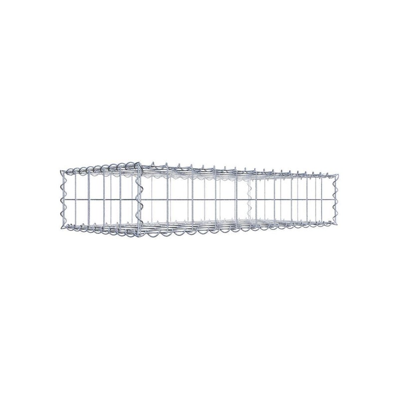 Gabion 100 cm x 20 cm x 50 cm (dł. x wys. x gł.), rozmiar oczek 10 cm x 10 cm, spirala