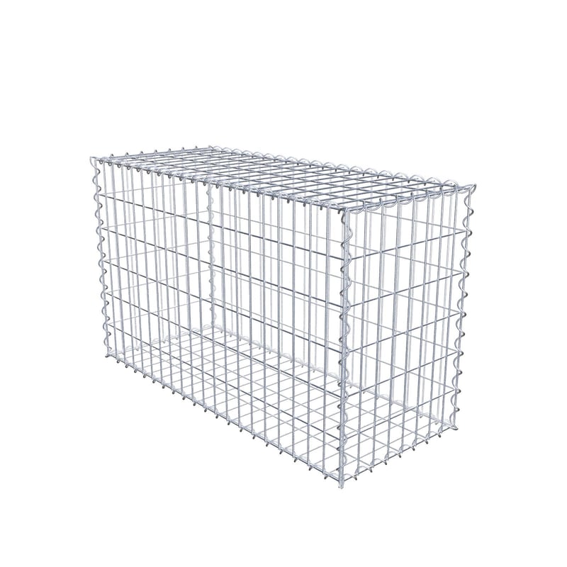 Gabion 100 cm x 60 cm x 40 cm (dł. x wys. x gł.), rozmiar oczek 5 cm x 10 cm, spirala