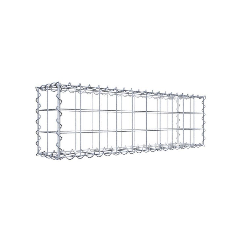 Gabion 100 cm x 30 cm x 20 cm (dł. x wys. x gł.), rozmiar oczek 10 cm x 10 cm, spirala
