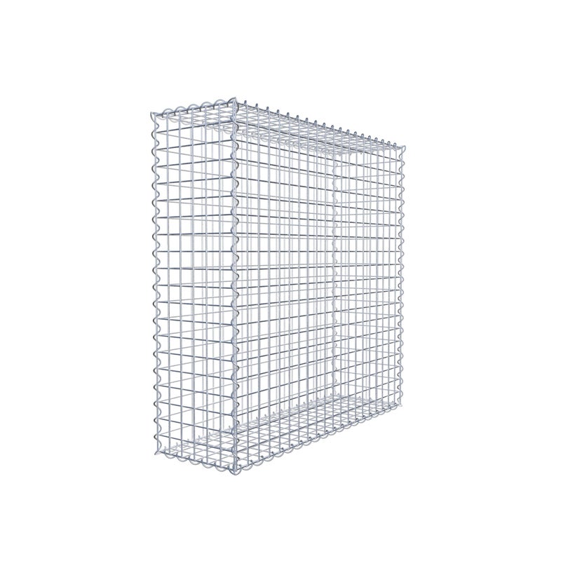 Gabion 100 cm x 100 cm x 30 cm (dł. x wys. x gł.), rozmiar oczek 5 cm x 5 cm, spirala