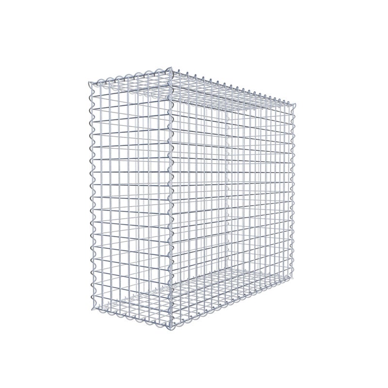 Gabion 100 cm x 90 cm x 40 cm (dł. x wys. x gł.), rozmiar oczek 5 cm x 5 cm, spirala
