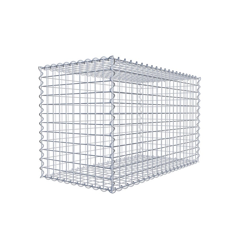 Gabion 100 cm x 60 cm x 50 cm (dł. x wys. x gł.), rozmiar oczek 5 cm x 5 cm, spirala