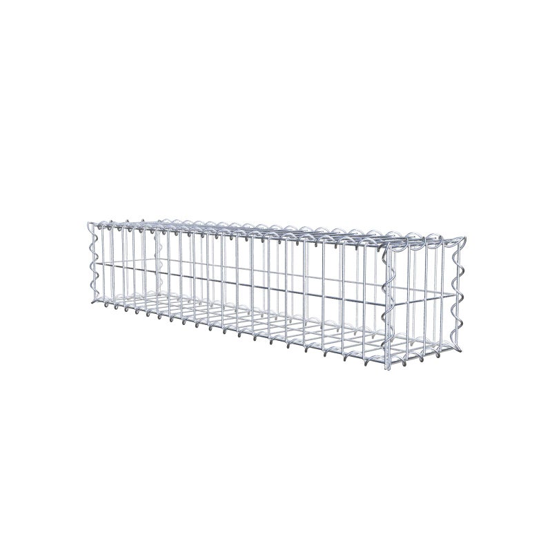 Gabion 100 cm x 20 cm x 20 cm (dł. x wys. x gł.), rozmiar oczek 5 cm x 10 cm, spirala