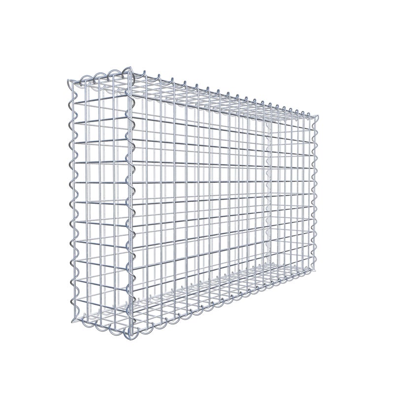 Gabion 100 cm x 60 cm x 20 cm (dł. x wys. x gł.), rozmiar oczek 5 cm x 5 cm, spirala