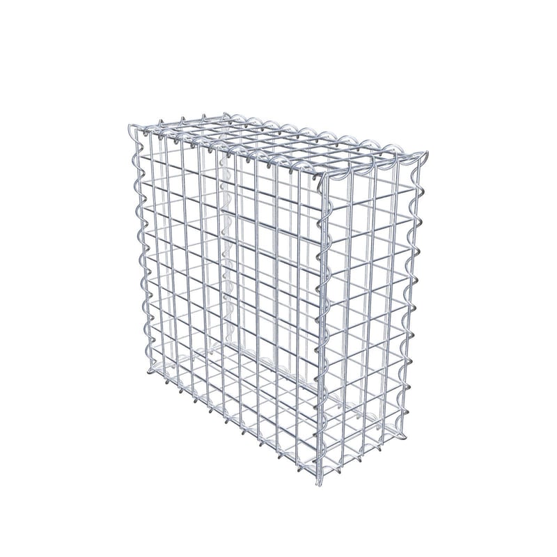 Gabion 50 cm x 50 cm x 20 cm (dł. x wys. x gł.), rozmiar oczek 5 cm x 5 cm, spirala