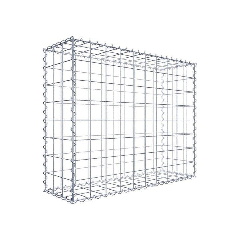 Gabion 100 cm x 80 cm x 30 cm (dł. x wys. x gł.), rozmiar oczka 10 cm x 10 cm, spirala