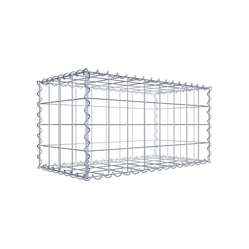 Gabion 80 cm x 40 cm x 40 cm (dł. x wys. x gł.), rozmiar oczek 10 cm x 10 cm, spirala