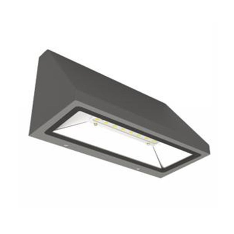 Kinkiet zewnętrzny LED Dover 12W ciemnoszary 3000K IP65 IK08 Iberlamp