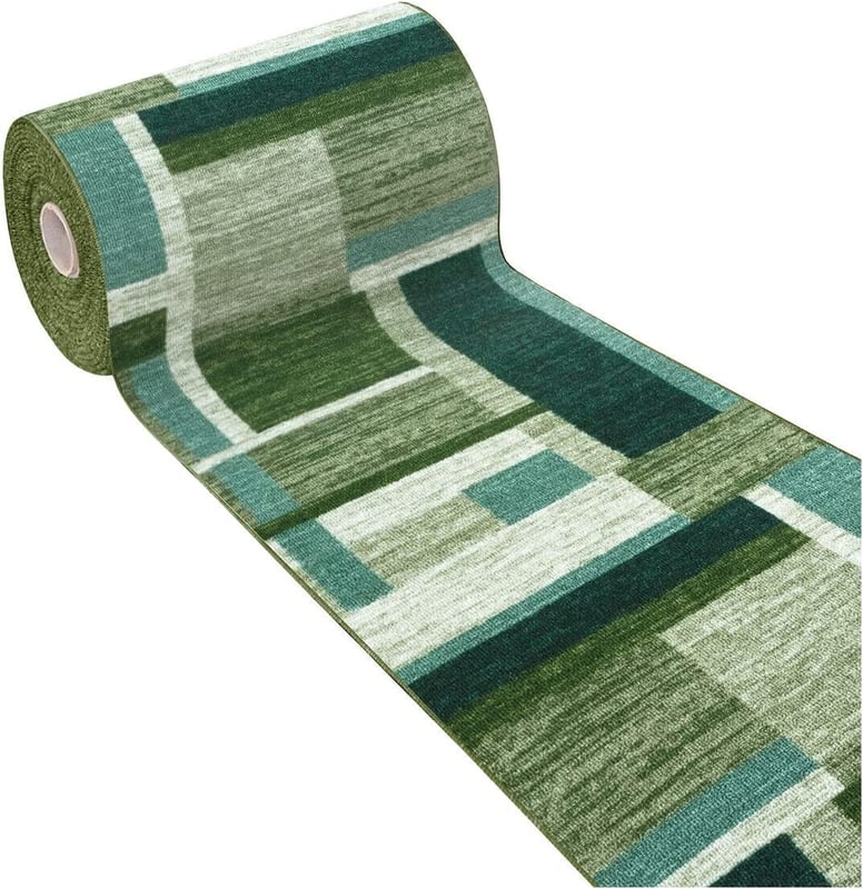 Dywan Kuchenny 57x240 cm Antypoślizgowa 100% Made in Italy Zmywalny żywe Kolory Zielony