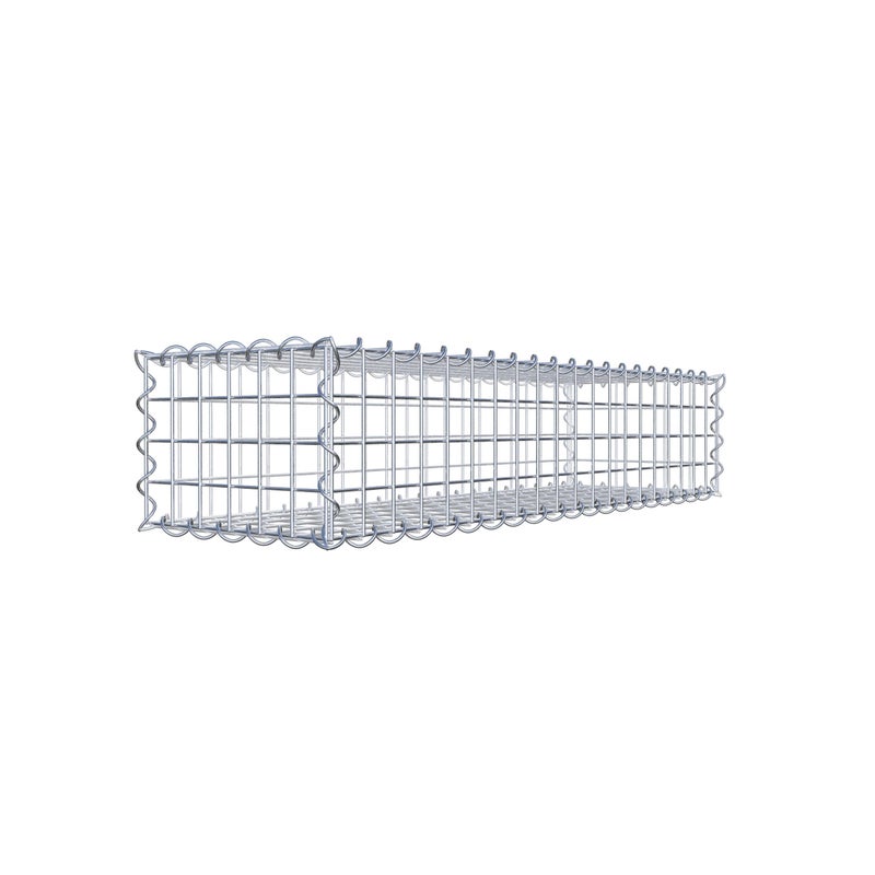 Gabion 100 cm x 20 cm x 30 cm (dł. x wys. x gł.), rozmiar oczek 5 cm x 5 cm, spirala