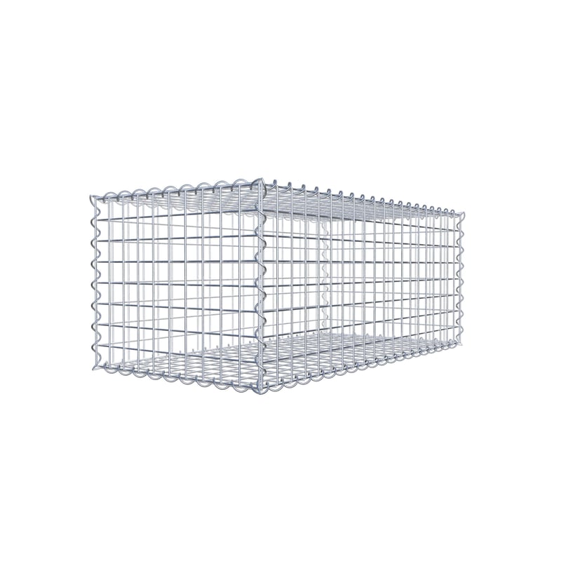 Gabion 100 cm x 40 cm x 50 cm (dł. x wys. x gł.), rozmiar oczek 5 cm x 5 cm, spirala