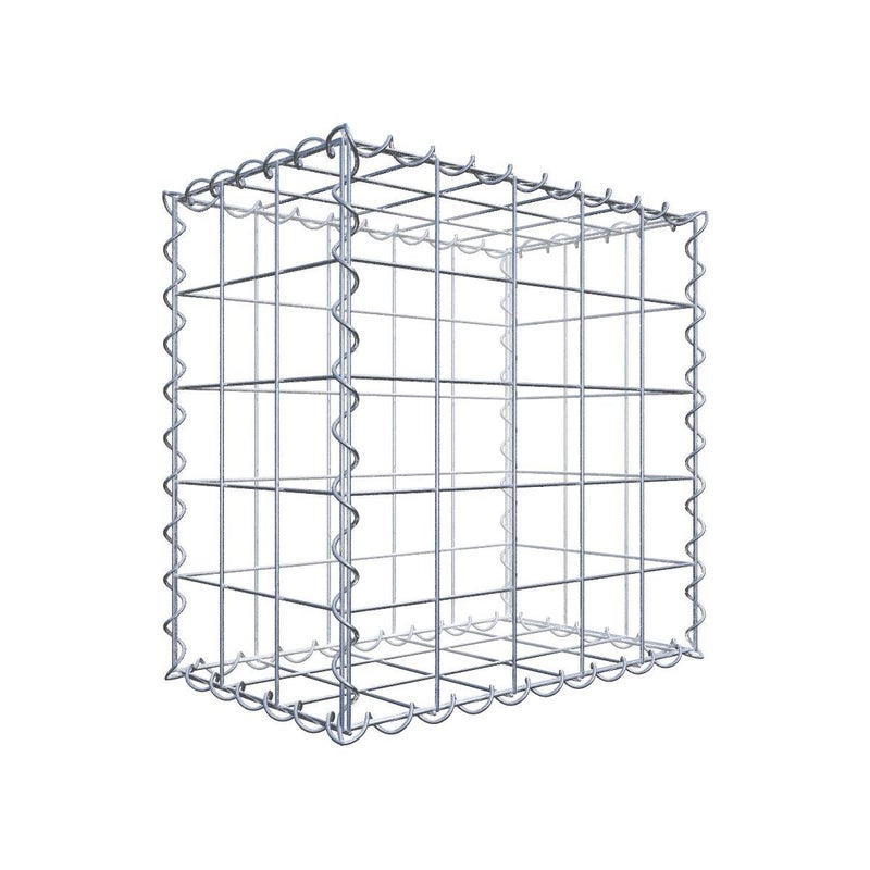 Gabion 50 cm x 50 cm x 30 cm (dł. x wys. x gł.), rozmiar oczek 10 cm x 10 cm, spirala