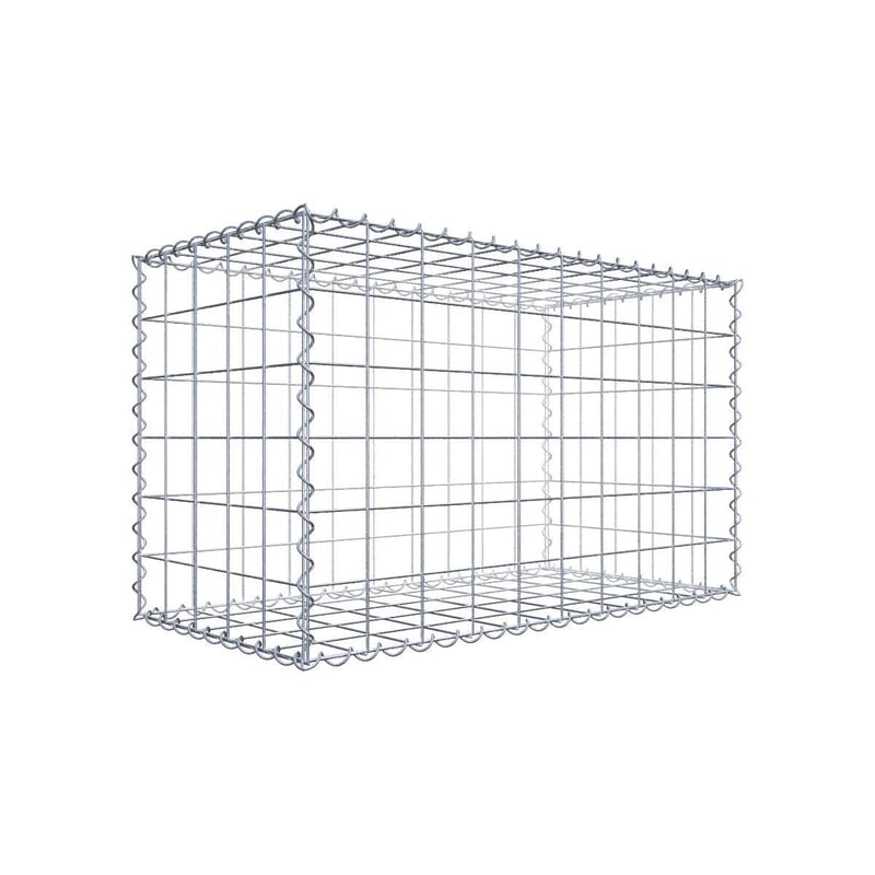 Gabion 100 cm x 60 cm x 50 cm (dł. x wys. x gł.), rozmiar oczek 10 cm x 10 cm, spirala