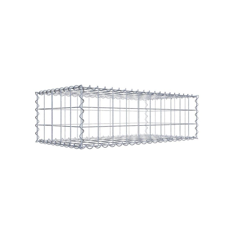 Gabion 100 cm x 30 cm x 50 cm (dł. x wys. x gł.), rozmiar oczek 10 cm x 10 cm, spirala