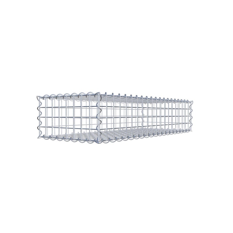Gabion 100 cm x 20 cm x 40 cm (dł. x wys. x gł.), rozmiar oczek 5 cm x 5 cm, spirala
