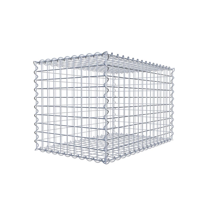 Gabion 80 cm x 50 cm x 50 cm (dł. x wys. x gł.), rozmiar oczek 5 cm x 5 cm, spirala
