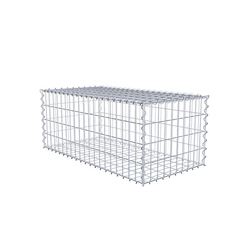 Gabion 100 cm x 40 cm x 50 cm (dł. x wys. x gł.), rozmiar oczek 5 cm x 10 cm, spirala