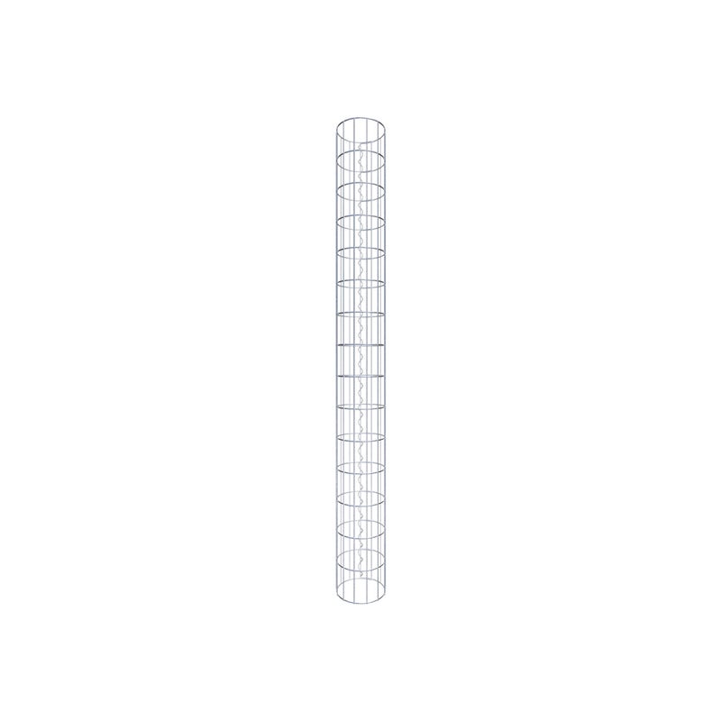 Kolumna gabionowa o średnicy 22 cm, MW 5 x 10 cm okrągła - wysokość: 1,50 m