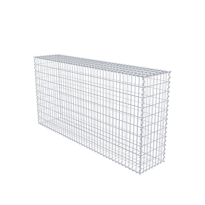 Gabion 200 cm x 100 cm x 40 cm (dł. x wys. x gł.), rozmiar oczek 5 cm x 10 cm, spirala