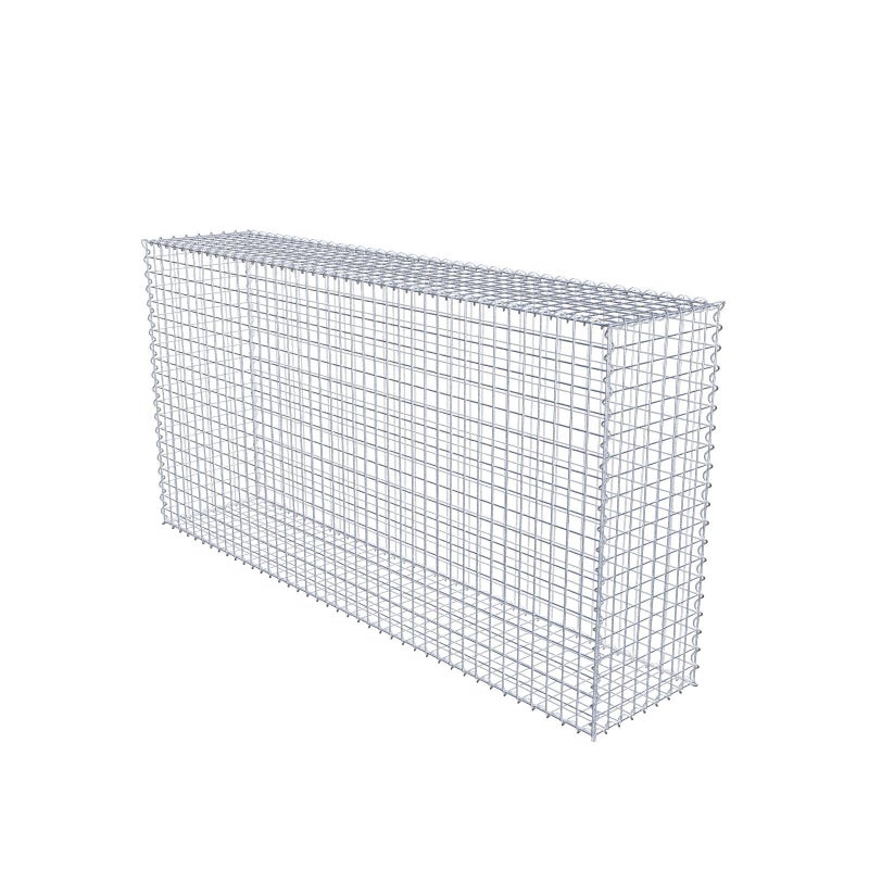 Gabion 200 cm x 100 cm x 40 cm (dł. x wys. x gł.), rozmiar oczek 5 cm x 5 cm, spirala