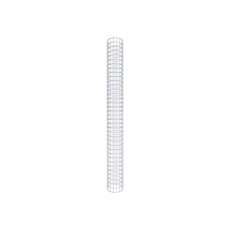 Kolumna gabionowa średnica 27 cm MW 5 x 5 cm okrągła - wysokość: 180 cm