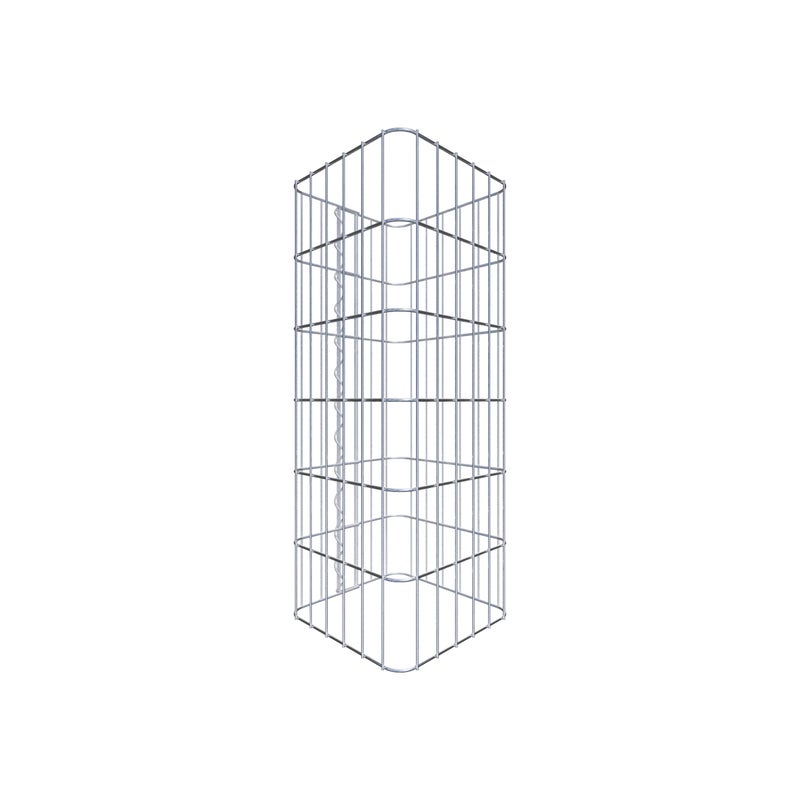 Kolumna gabionowa 32 x 32 cm, kwadrat MW 5 x 10 cm - Wysokość: 0,60 m