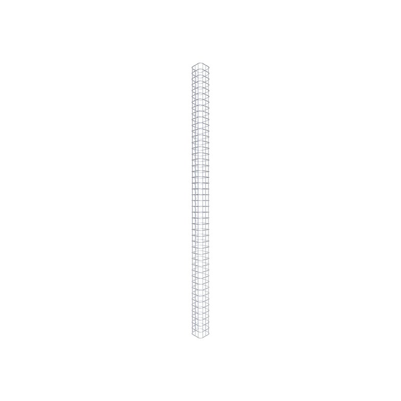 Kolumna gabionowa kwadrat 17 cm x 17 cm, wysokość 230 cm, MW 5 cm x 5 cm