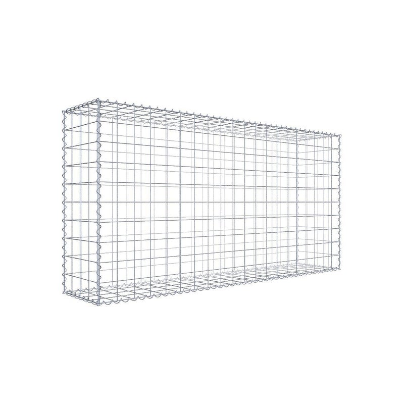 Gabion 200 cm x 100 cm x 40 cm (dł. x wys. x gł.), rozmiar oczek 10 cm x 10 cm, spirala