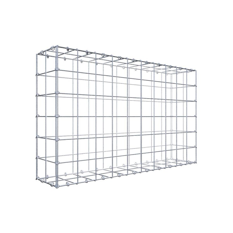 Gabion 100 cm x 60 cm x 20 cm (dł. x wys. x gł.), rozmiar oczka 10 cm x 10 cm, pierścień C