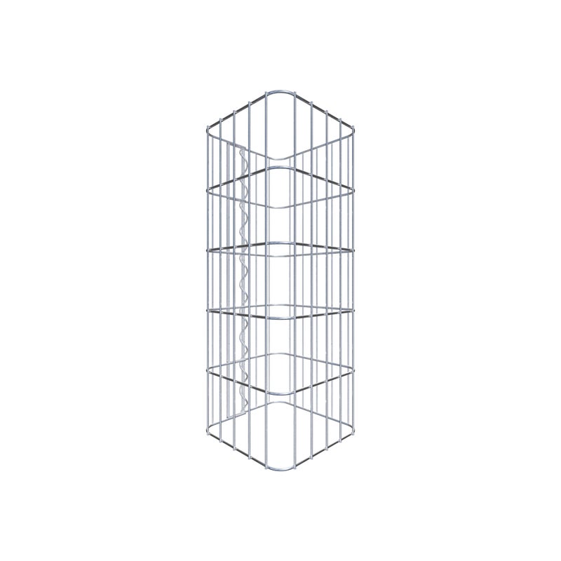 Kolumna gabionowa 27 x 27 cm, kwadrat MW 5 x 10 cm - Wysokość: 0,50 m