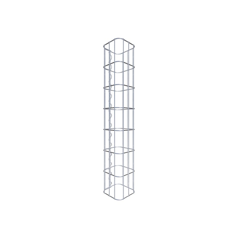 Kolumna gabionowa 17 x 17 cm, kwadrat MW 5 x 10 cm - Wysokość: 0,70 m