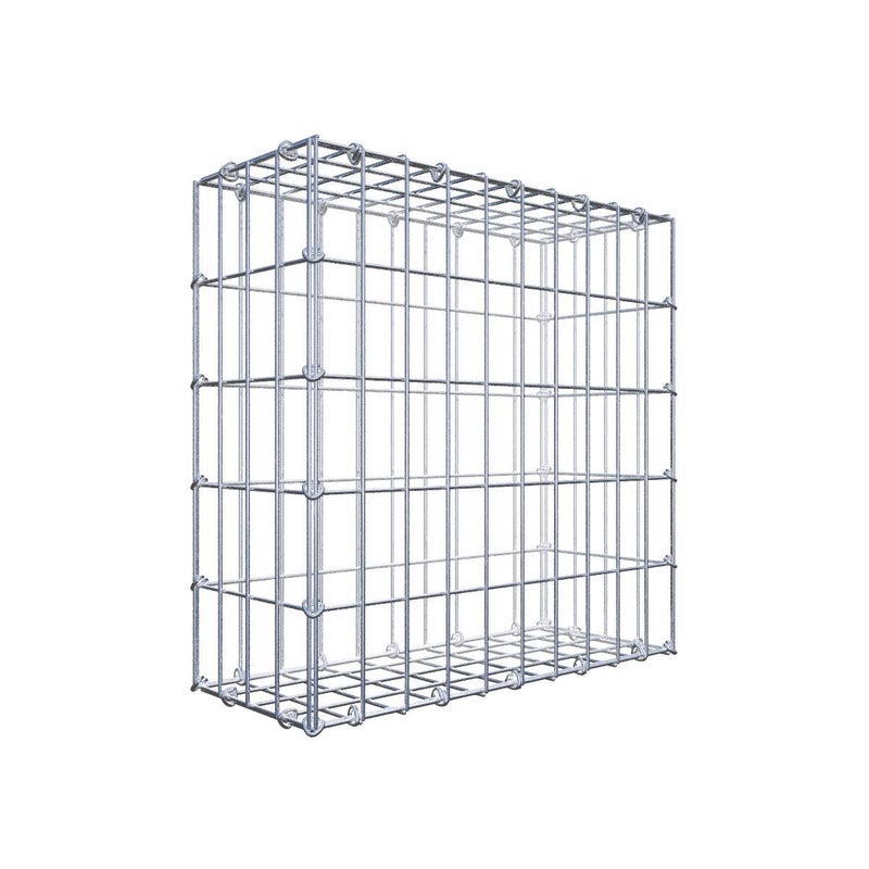 Gabion 50 cm x 50 cm x 20 cm (dł. x wys. x gł.), rozmiar oczka 5 cm x 10 cm, pierścień C