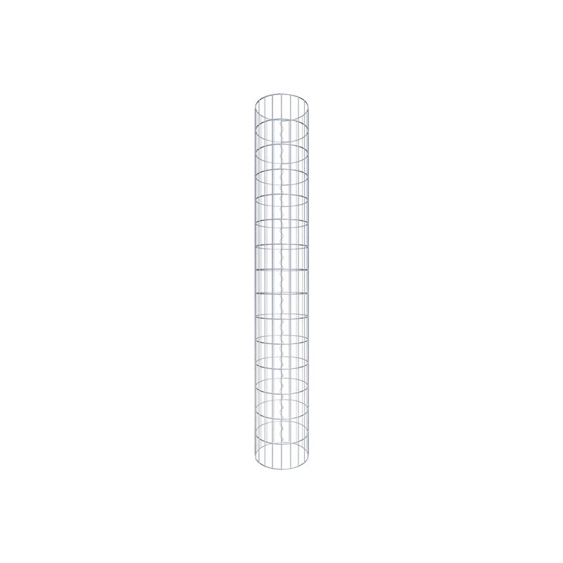 Kolumna gabionowa o średnicy 32 cm, okrągła MW 5 x 10 cm - Wysokość: 1,50 m