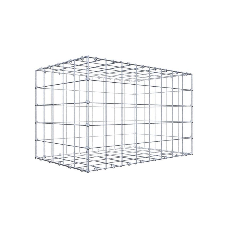 Gabion 80 cm x 50 cm x 50 cm (dł. x wys. x gł.), rozmiar oczka 10 cm x 10 cm, pierścień typu C