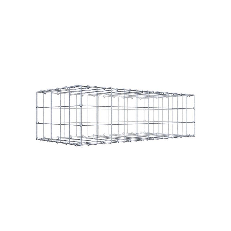 Gabion 100 cm x 30 cm x 50 cm (dł. x wys. x gł.), rozmiar oczka 10 cm x 10 cm, pierścień typu C