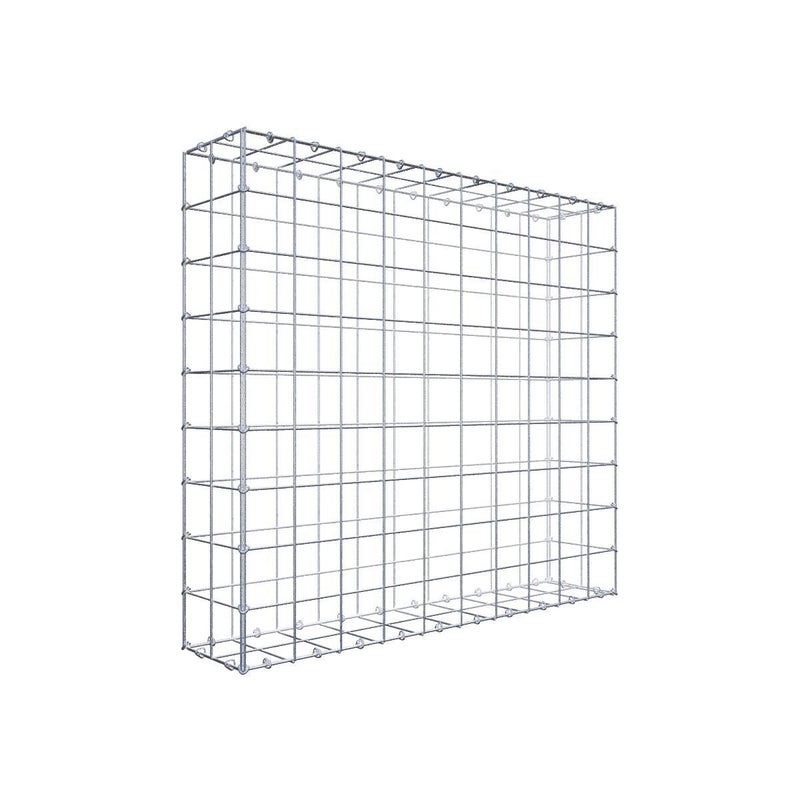 Gabion 100 cm x 90 cm x 20 cm (dł. x wys. x gł.), rozmiar oczka 10 cm x 10 cm, pierścień C