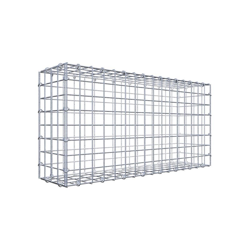 Gabion 80 cm x 40 cm x 20 cm (dł. x wys. x gł.), rozmiar oczka 5 cm x 5 cm, pierścień typu C