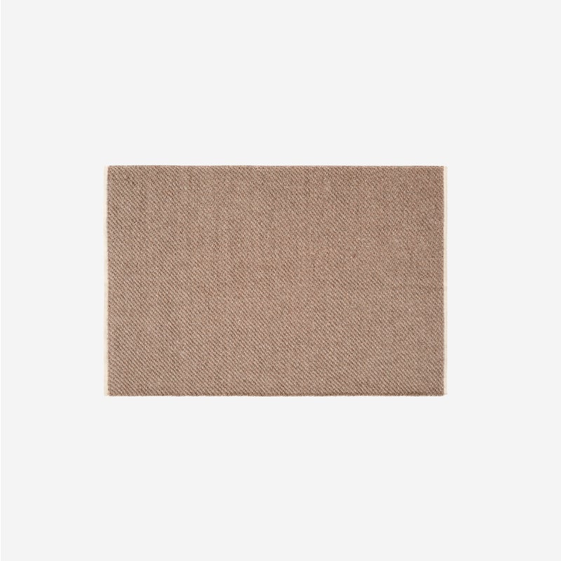 Dywan wełna i juta brązowy 60x90 cm – Ręcznie tkany, trwały i dekoracyjny