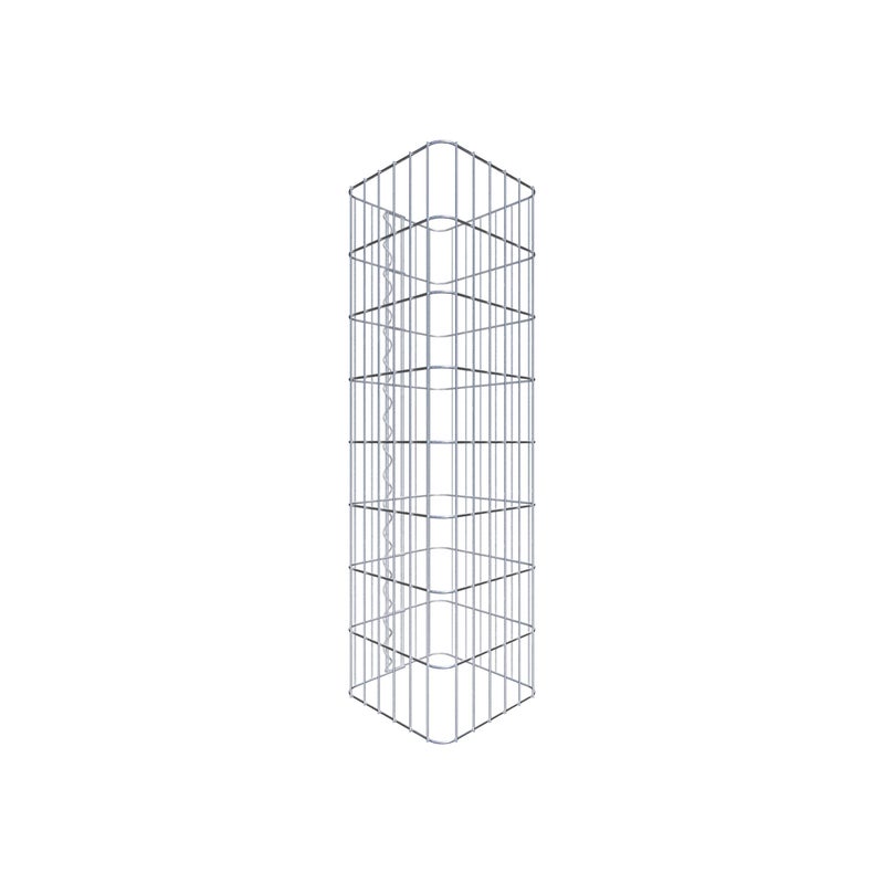Kolumna gabionowa 32 x 32 cm, kwadrat MW 5 x 10 cm - Wysokość: 0,80 m