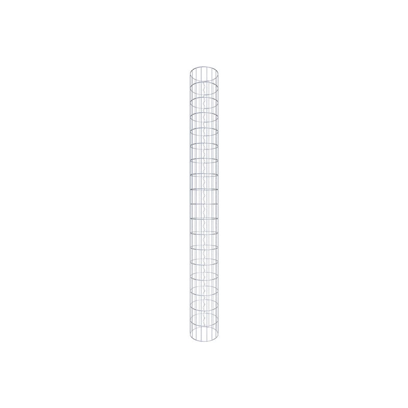 Kolumna gabionowa o średnicy 27 cm, okrągła MW 5 x 10 cm - Wysokość: 1,80 m