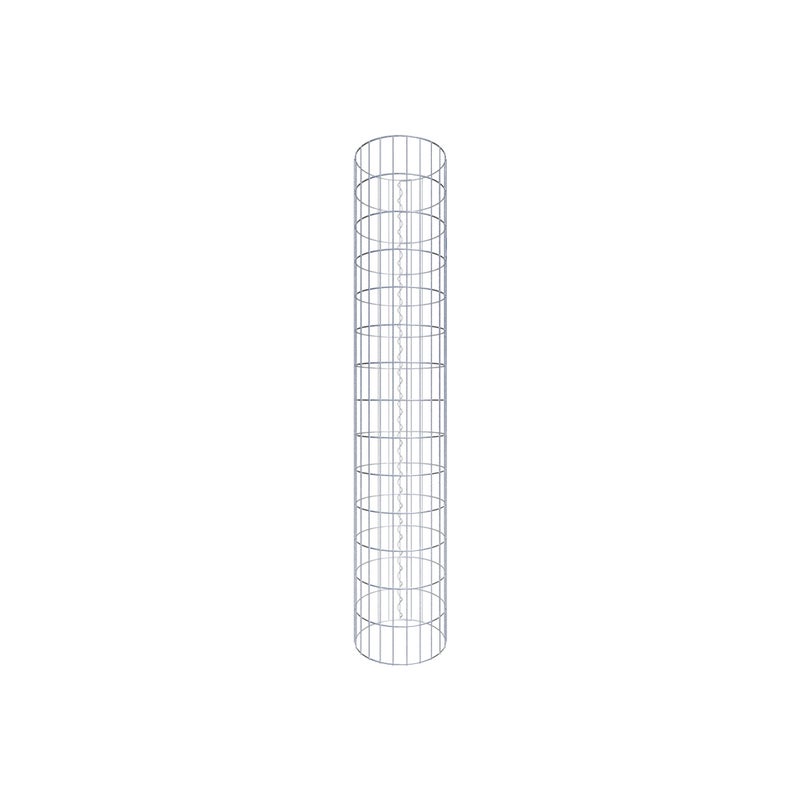 Kolumna gabionowa o średnicy 37 cm, okrągła MW 5 x 10 cm - Wysokość: 1,40 m
