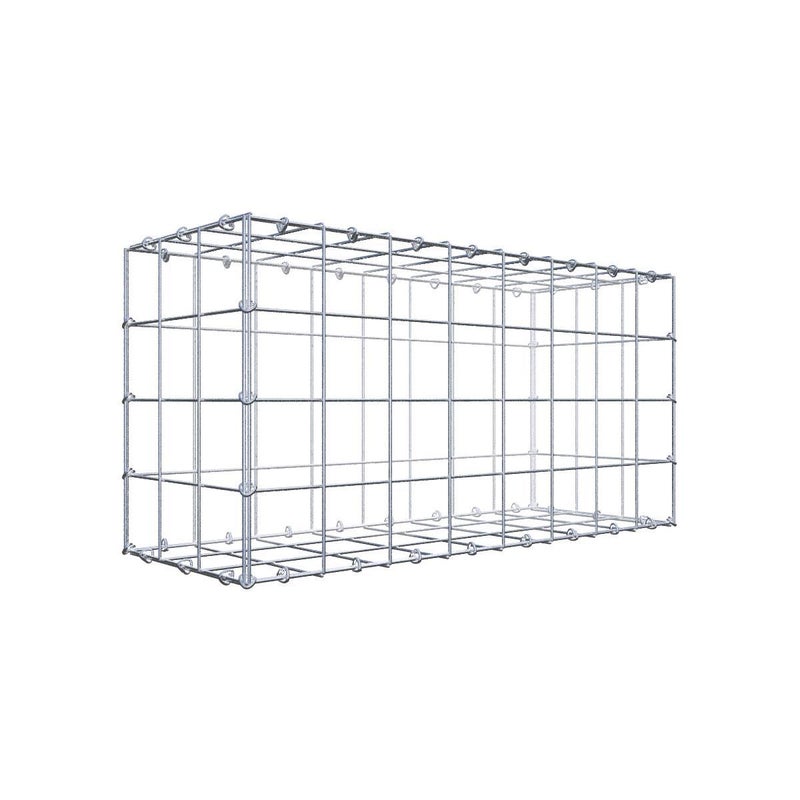 Gabion 80 cm x 40 cm x 30 cm (dł. x wys. x gł.), rozmiar oczka 10 cm x 10 cm, pierścień typu C