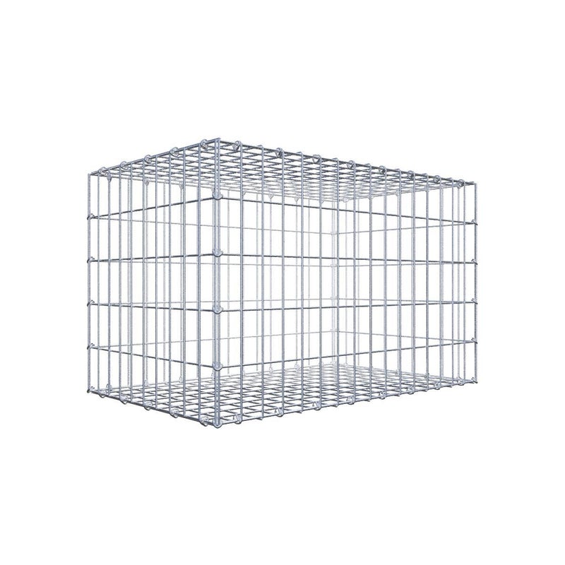Gabion 80 cm x 50 cm x 50 cm (dł. x wys. x gł.), rozmiar oczka 5 cm x 10 cm, pierścień C