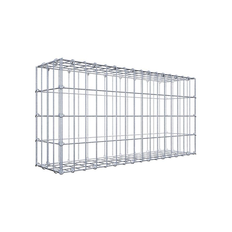Gabion 80 cm x 40 cm x 20 cm (dł. x wys. x gł.), rozmiar oczka 5 cm x 10 cm, pierścień C