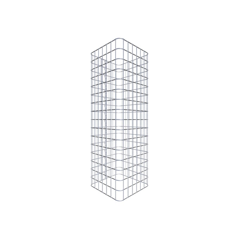 Kolumna gabionowa, kątowa 37 cm x 37 cm, wysokość 80 cm, MW 5 cm x 5 cm