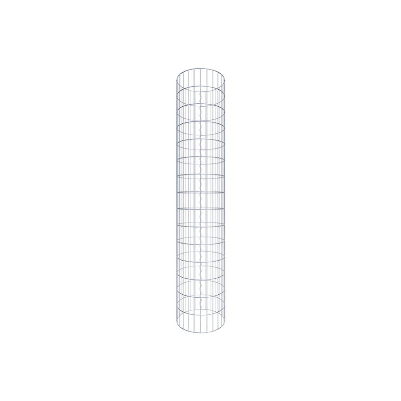 Kolumna gabionowa o średnicy 42 cm, okrągła MW 5 x 10 cm - wysokość: 1,50 m