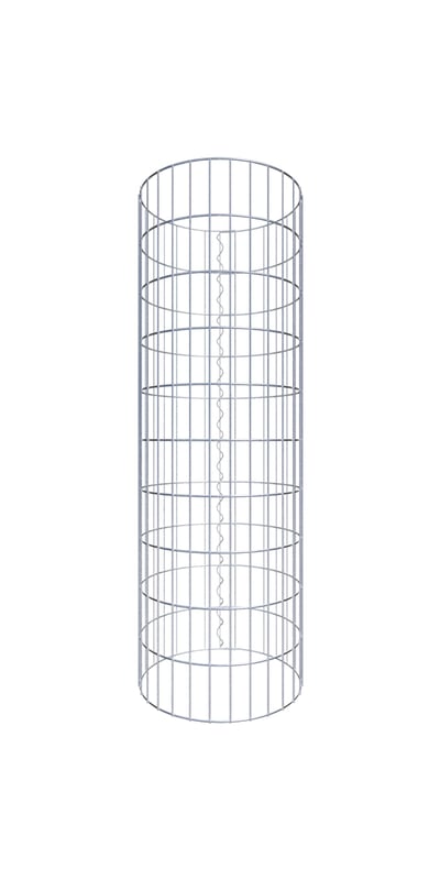 Kolumna gabionowa o średnicy 47 cm, okrągła MW 5 x 10 cm - wysokość: 1,00 m